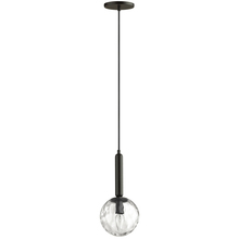 Dainolite TAR-61P-MB-CL - 1LT Incand Pendant, MB With CLR Hammered Glass