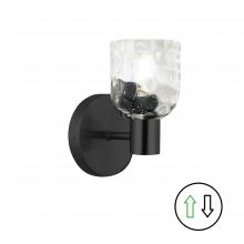 Dainolite VLA-81W-MB-CLR - 1LT Wall Sconce, MB w/ CLR Water Glass