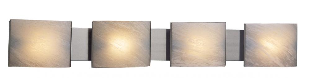 4 Light Wall Sconce - Brushed Nickel