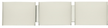 Levico SML2603BN-OP - 3 Light Wall Sconce - Brushed Nickel