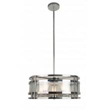 Levico LV-18024SP-CH - 4 Light Pendant & Semi Flush; Clear glass in a Bronze finish with the following dimensions W: 24"