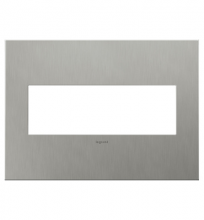Legrand Canada AD3WP-MS - Extra-Capacity FPC Wall Plate, Brushed Stainless (10 pack)