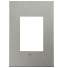 Legrand Canada AD1WP-MS - Compact FPC Wall Plate, Brushed Stainless (10 pack)