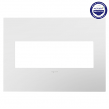 Legrand Canada AWP3GWH4 - Gloss White, 3-Gang Wall Plate