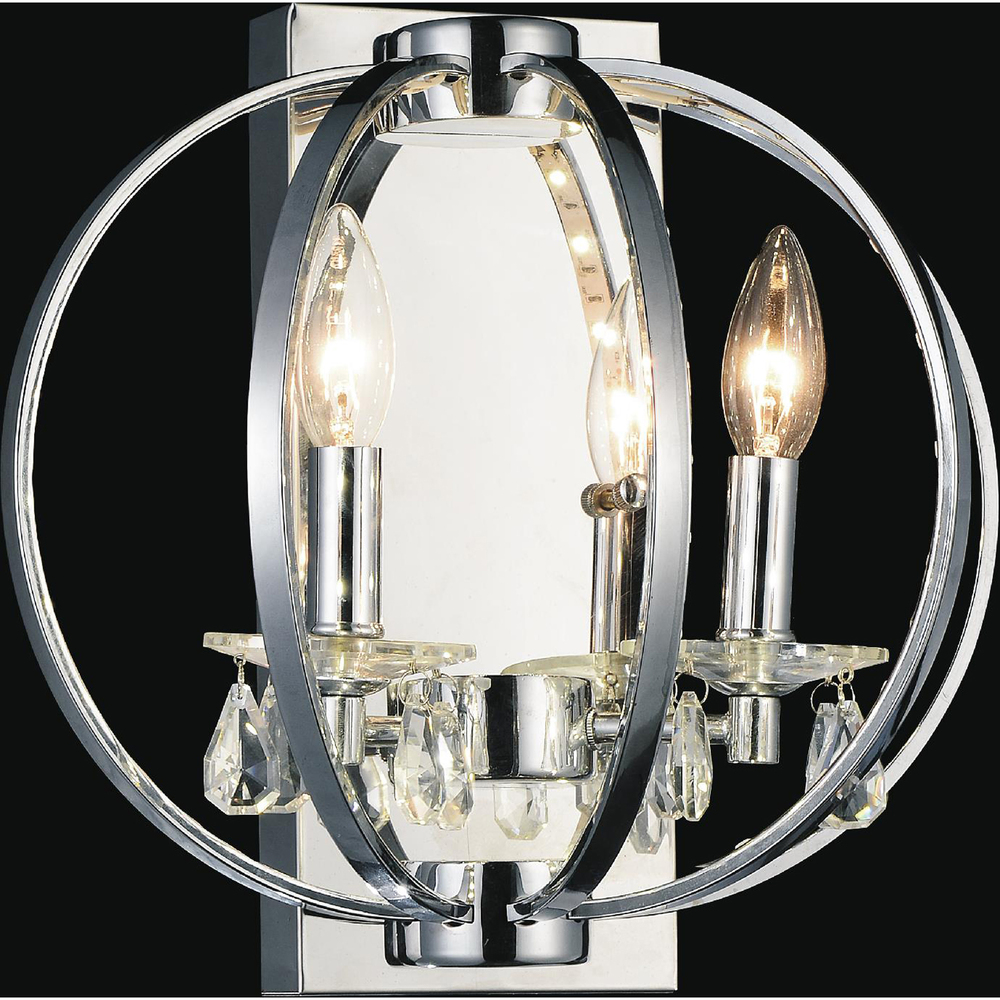 Abia 2 Light Wall Sconce With Chrome Finish