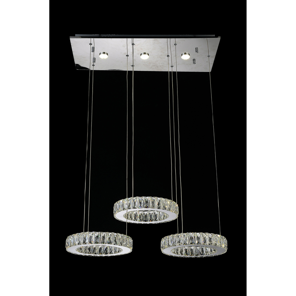 Florence LED Chandelier With Chrome Finish