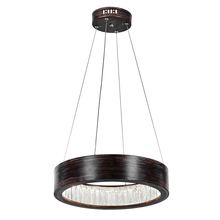 CWI Lighting 1040P16-251 - Rosalina LED Chandelier With Wood Grain Brown Finish