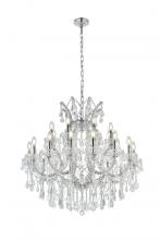 CWI Lighting 8318P36C-25 (Clear) - Maria Theresa 25 Light Up Chandelier With Chrome Finish