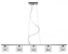 Clearance HGNO218 - 5 LIGHT LINEAR PENDANT