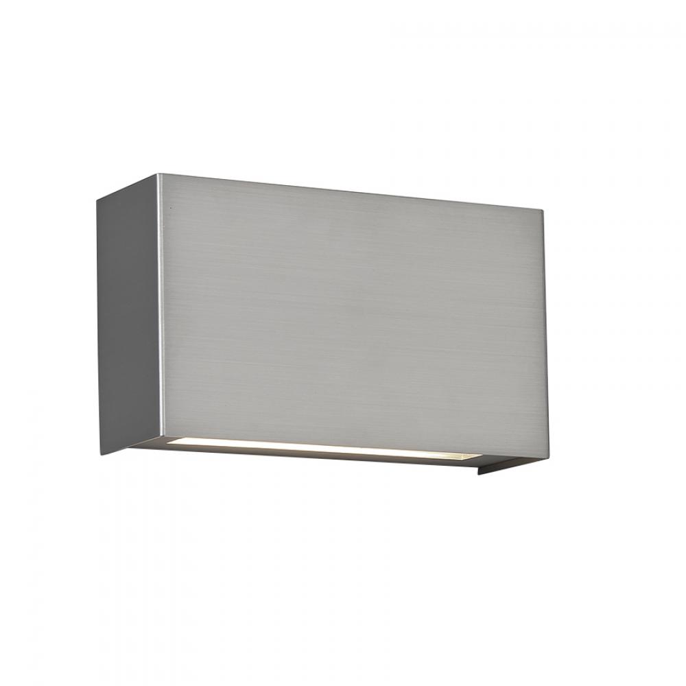 Blok LED Wall Sconce 3500K in Satin Nickel