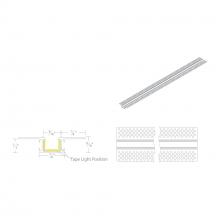 WAC Canada LED-T-RCH4-WT - InvisiLED® 8ft Recessed Mounted Mud-In Channel