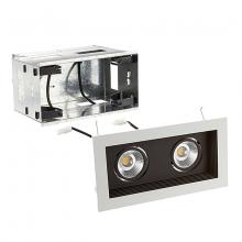WAC Canada MT-3LD211R-W930-BK - Mini Multiple LED Two Light Remodel Housing with Trim and Light Engine