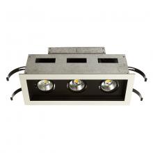WAC Canada MT-3LD311R-W927-BK - Mini Multiple LED Three Light Remodel Housing with Trim and Light Engine