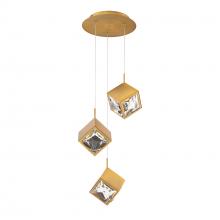 WAC Canada PD-29303R-AB - Ice Cube Chandelier Light