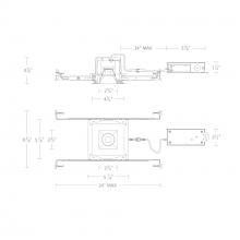 WAC Canada R2BSD-SCS-BK - Ocular 2.0 5CCT Square Downlight Trim and Remodel Housing with New Construction Frame-In Kit and D