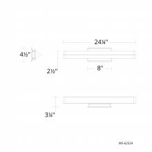 WAC Canada WS-62524-40-AB - Boulevard Bath & Wall Sconce