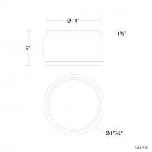 Modern Forms Canada FM-12516-40-BK - Preston Flush Mount Light