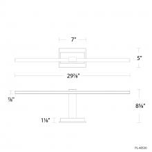 Modern Forms Canada PL-48530-30-BK - Inlet Picture Light