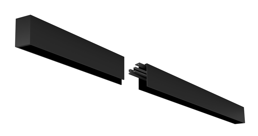 8' LED Linear Surface Mount Extension Kit, 2" Wide, 4000K, Black