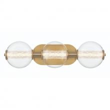 Eurofase 46809-023 - Atomo 3 Light Sconce in Gold with Clear Glass