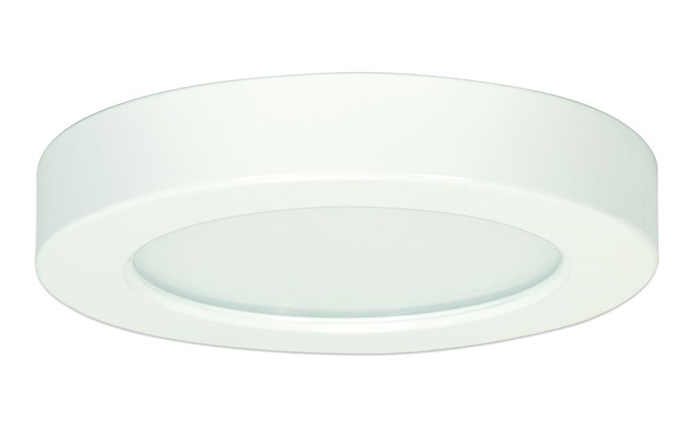 Blink - 10.5W- 5.5" Surface Mount LED - 3000K- Round Shape - White Finish - 120V