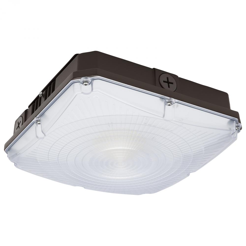 8.5 Inch LED Field Selectable Canopy Fixture; 25/30/40 Watts; 3K/4K/5K CCT