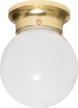 Nuvo 60/6028 - 1 Light - 6" - Ceiling Fixture - White Ball; Color retail packaging