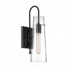 Nuvo 60/6879 - Alondra - 1 Light Sconce with Clear Glass - Black Finish