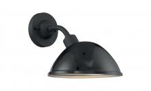 Nuvo 60/6901 - South Street - 1 Light Sconce with- Black and Silver & Black Accents Finish