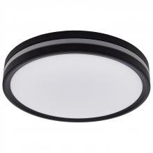 Nuvo 62/1691 - 11 Inch Surface Mount with Night Light; 5 CCT Selectable; Matte Black Finish