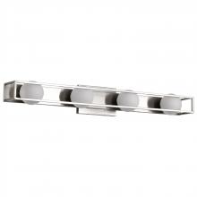 Nuvo 62/2254 - Jenkins; 32 Inch 4 Light LED Vanity; Brushed Nickel with Frosted Glass