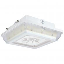 Nuvo 65/634 - Square LED; Wide Beam Angle Canopy Light; 3K/4K/5K CCT Selectable; 20W/30W/45W Wattage Selectable;