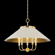 Hudson Valley MDS1403-AGB/OW - 5 LIGHT CHANDELIER