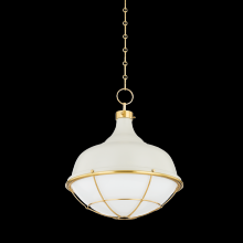 Hudson Valley MDS1502-AGB/OW - 1 LIGHT PENDANT