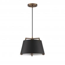 Kendal PF262-BLK/BRS - 1 LIGHT PENDANT