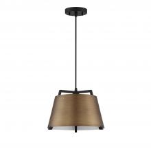 Kendal PF264-BRS/BLK - 1 LIGHT PENDANT