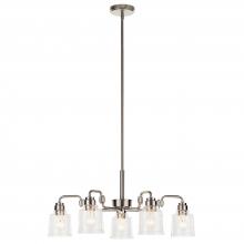 Kichler 52398NI - Aivian™ 30" 5 Light Chandelier with Clear Glass Brushed Nickel