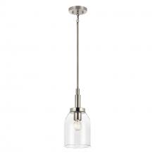 Kichler 52725NI - Madden 15 Inch 1 Light Mini Pendant with Clear Glass in Brushed Nickel