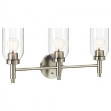 Kichler 55185NI - Madden 24 Inch 3 Light Vanity with Clear Glass in Brushed Nickel