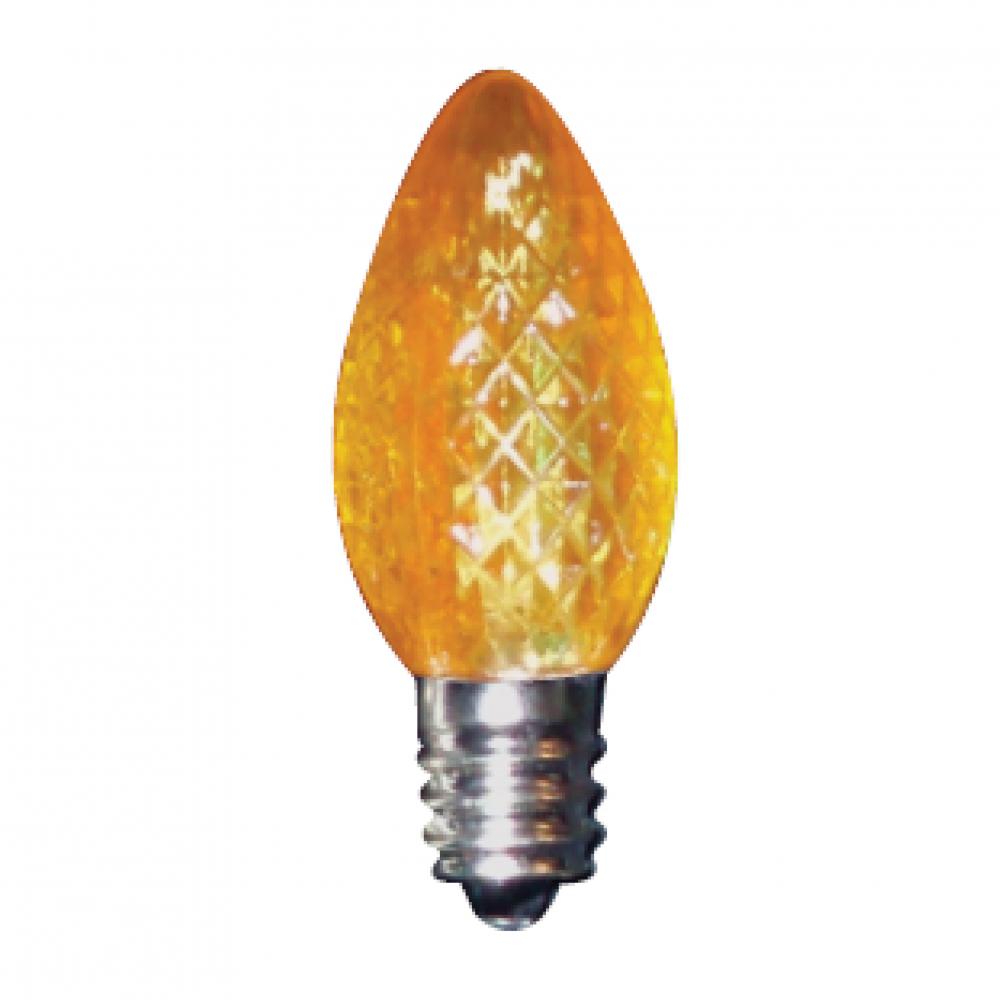LED Decorative Lamp C7 E12 Base 0.37W 100-130V Amber STANDARD