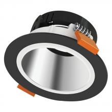 Standard Products 64740 - LED Lumeina Downlight Trim 4IN Chrome - Black Reflector Round STANDARD