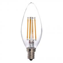 Standard Products 65834 - LED Filament Lamp B11 E12 Base 4.8W 120V 30K Clear Vertical Dim Standard