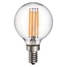 Standard Products 65833 - LED Filament Lamp G16.5 E12 Base 5W 120V 27K Clear Vertical Dim Standard
