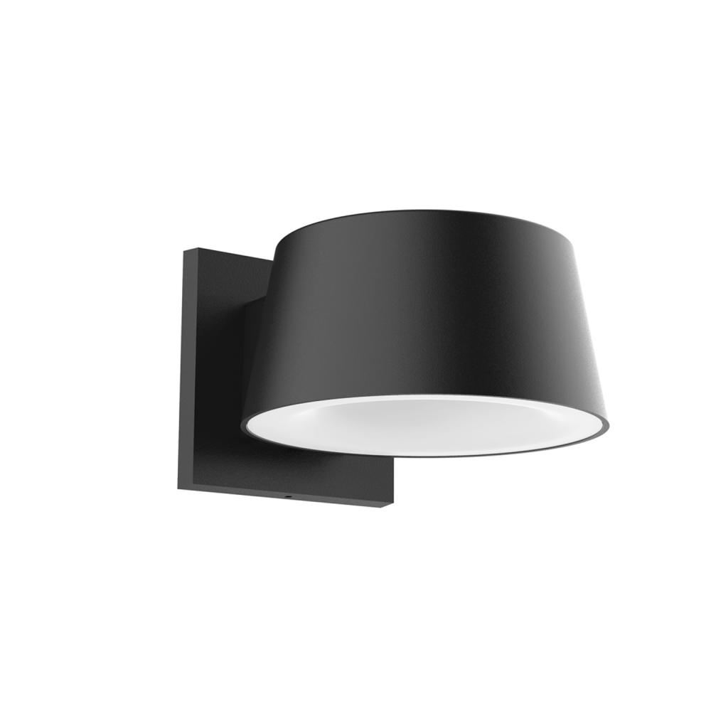 Carson 6-in Black LED Exterior Wall Sconce