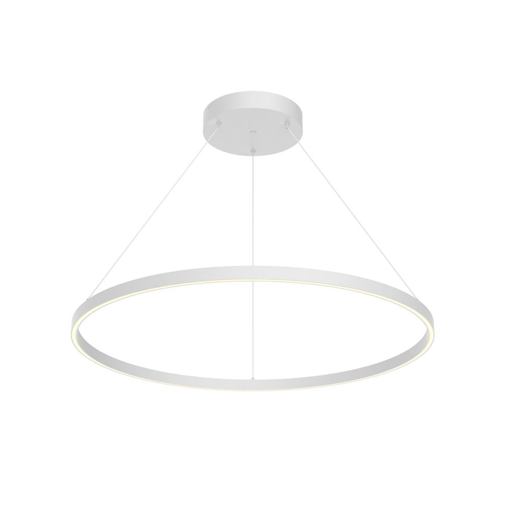 Cerchio 36-in White LED Pendant
