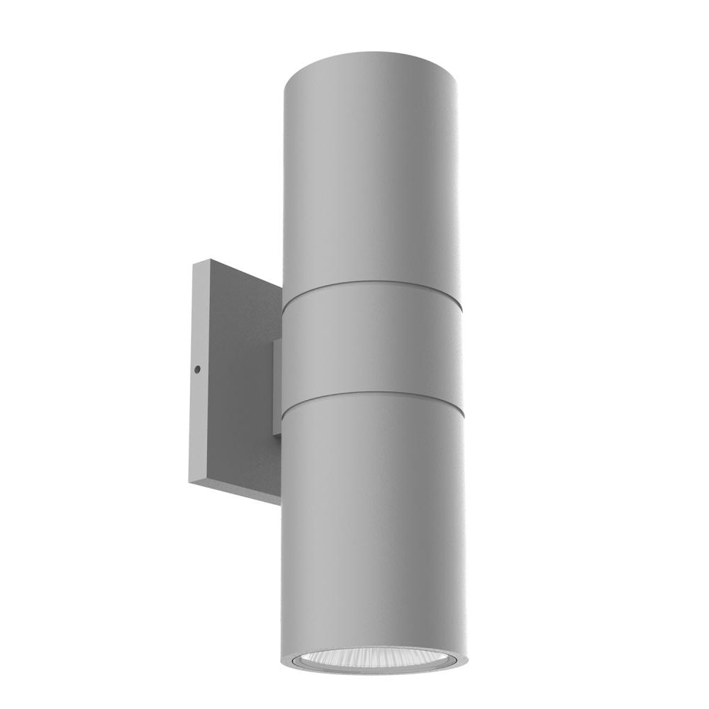Lund 12-in Gray LED Exterior Wall Sconce