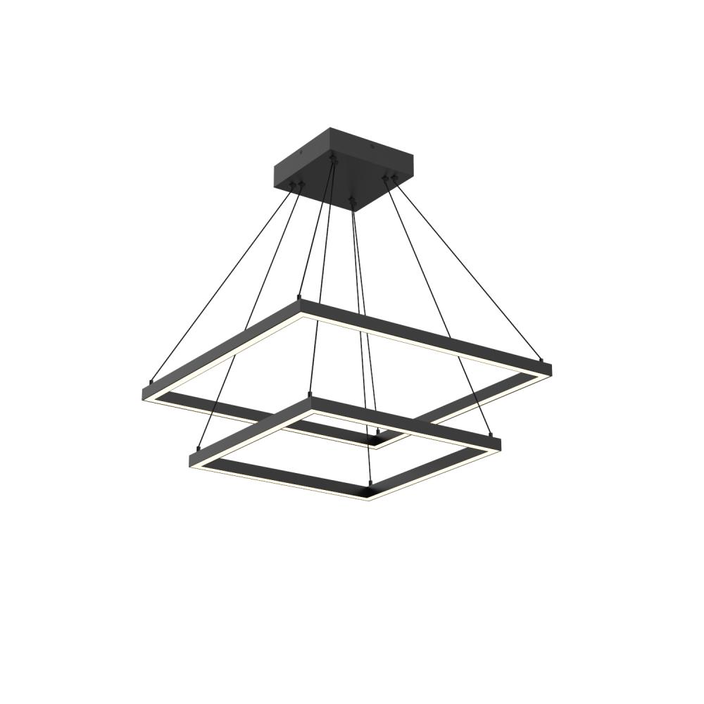 Piazza 24-in Black LED Chandeliers