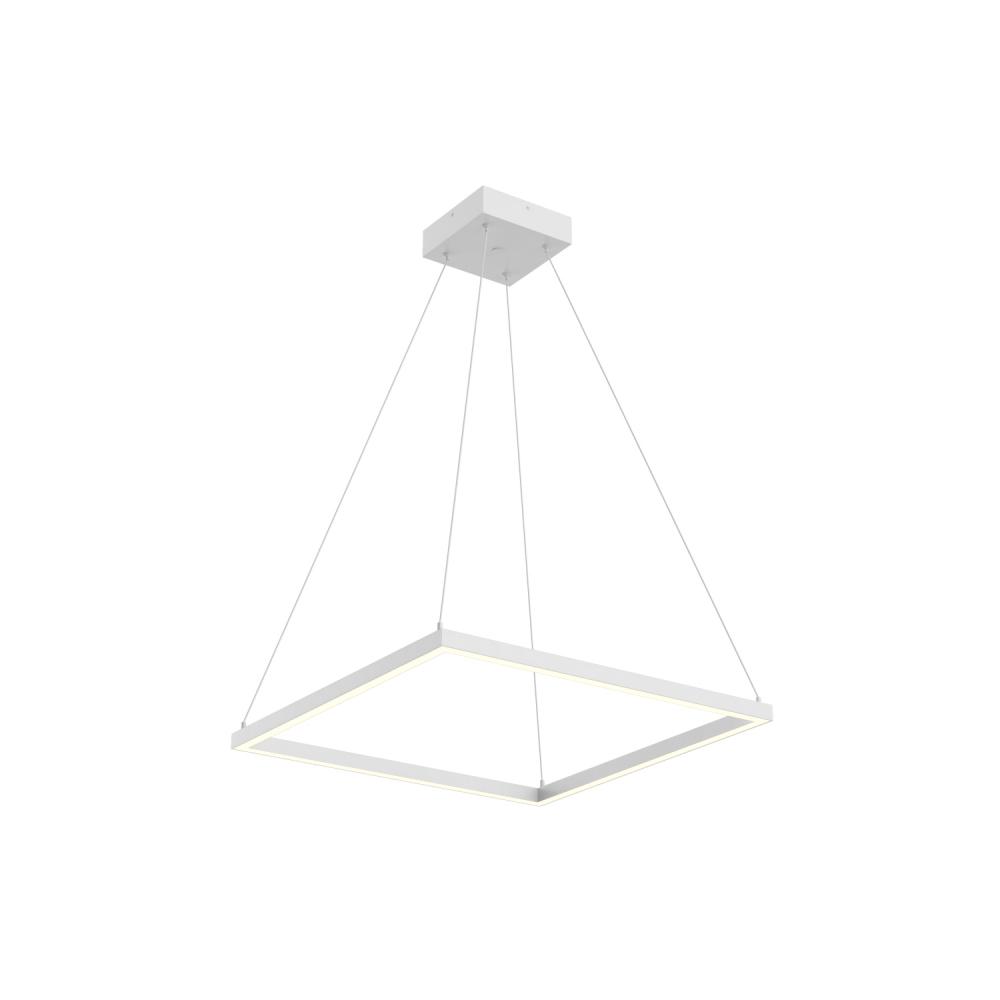 Piazza 24-in White LED Pendant