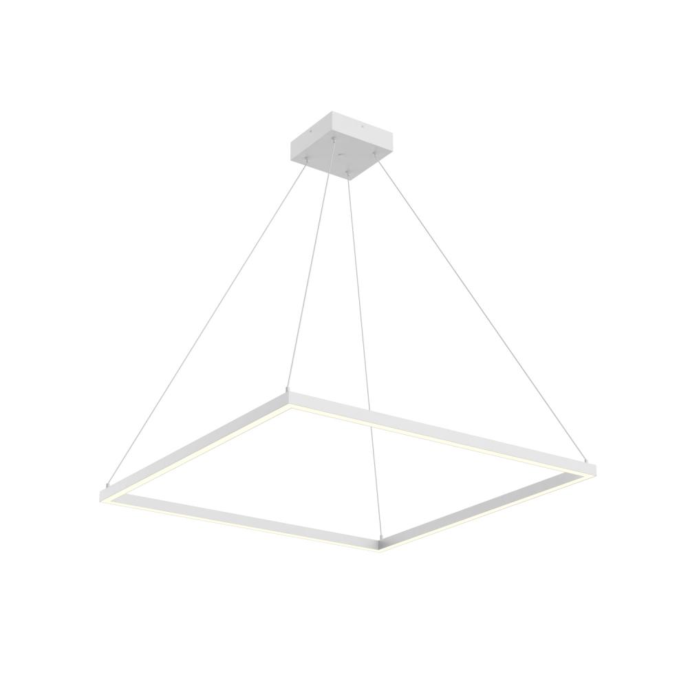 Piazza 32-in White LED Pendant