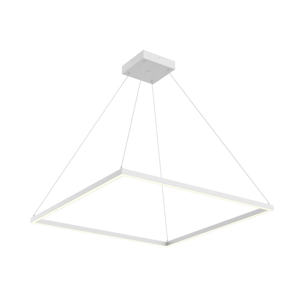 Piazza 36-in White LED Pendant